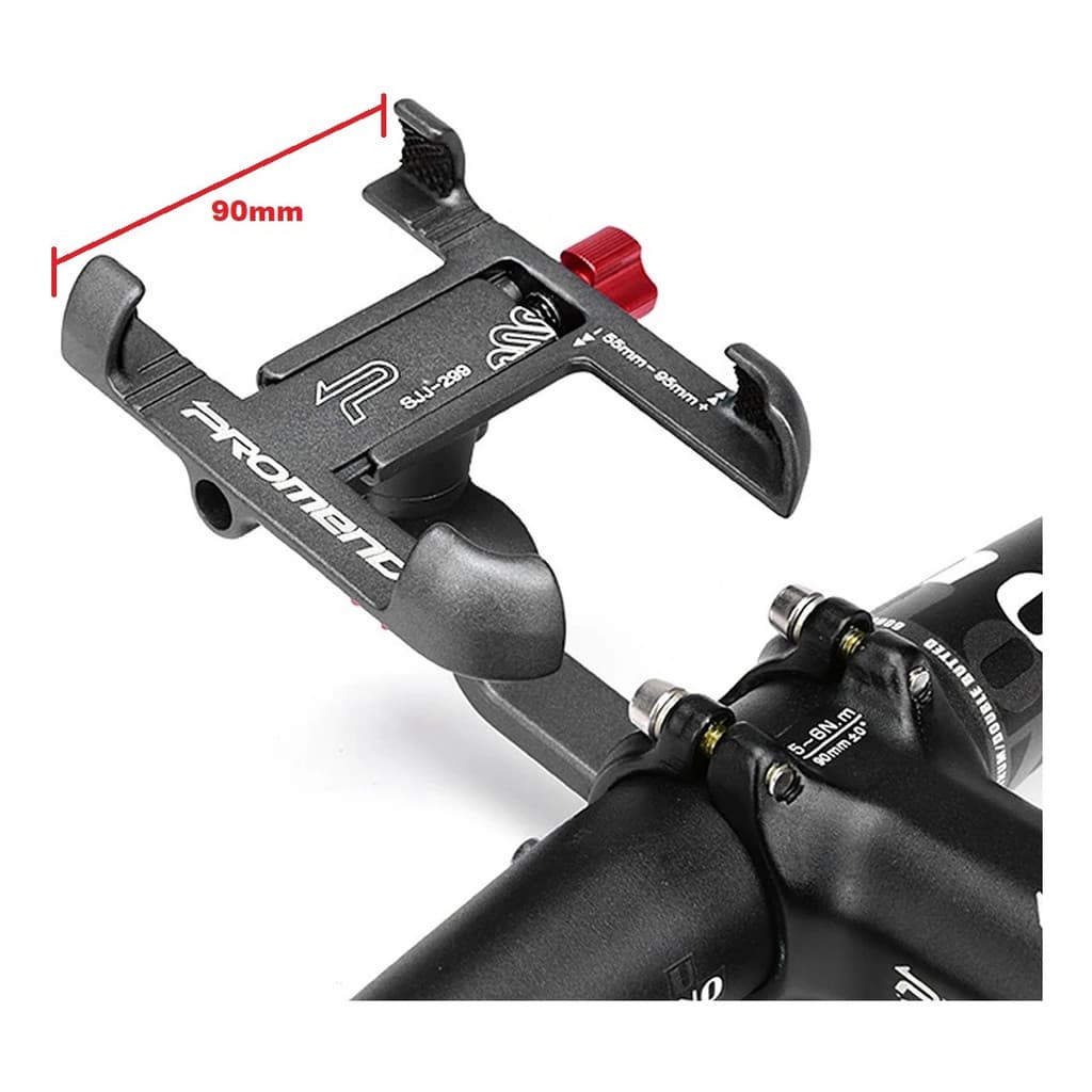 Suporte Celular Regulável Resistente Em Alumínio Para bicicleta guidão com trava de segurança