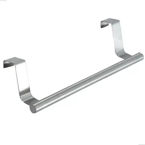 Suporte Portátil Pano Prato Toalha Porta Armário Inox 36 cm