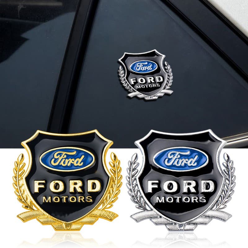 Par Emblema Metal 3D Ford Focus Fiesta Ranger Adesivo Janela Automotivo