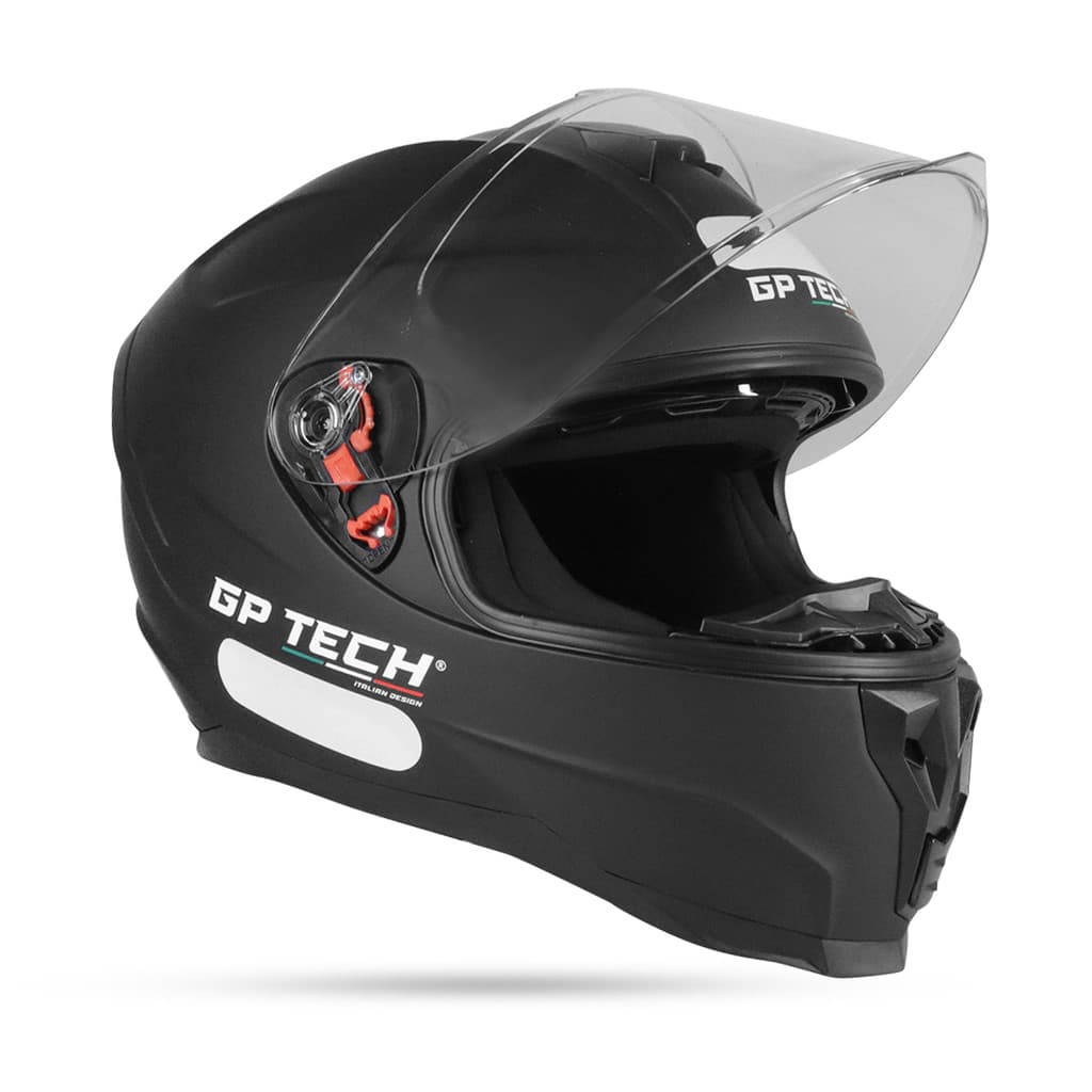 Capacete Gp Tech Ultra Sv Monocolor Preto Fosc