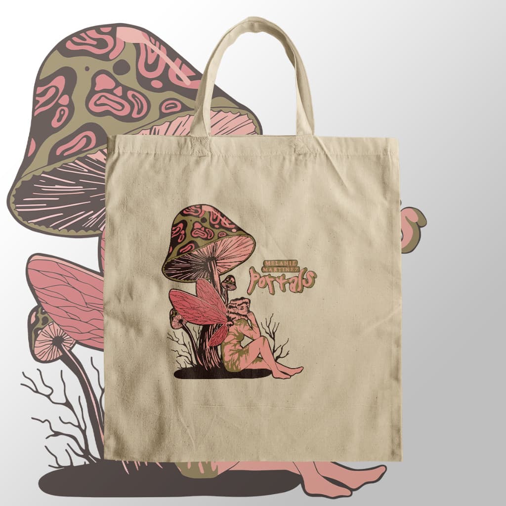 Bolsa Unissex Portals Álbum Melanie Martinez Ecobag Ecologicamente Sustentavel Sem Ziper