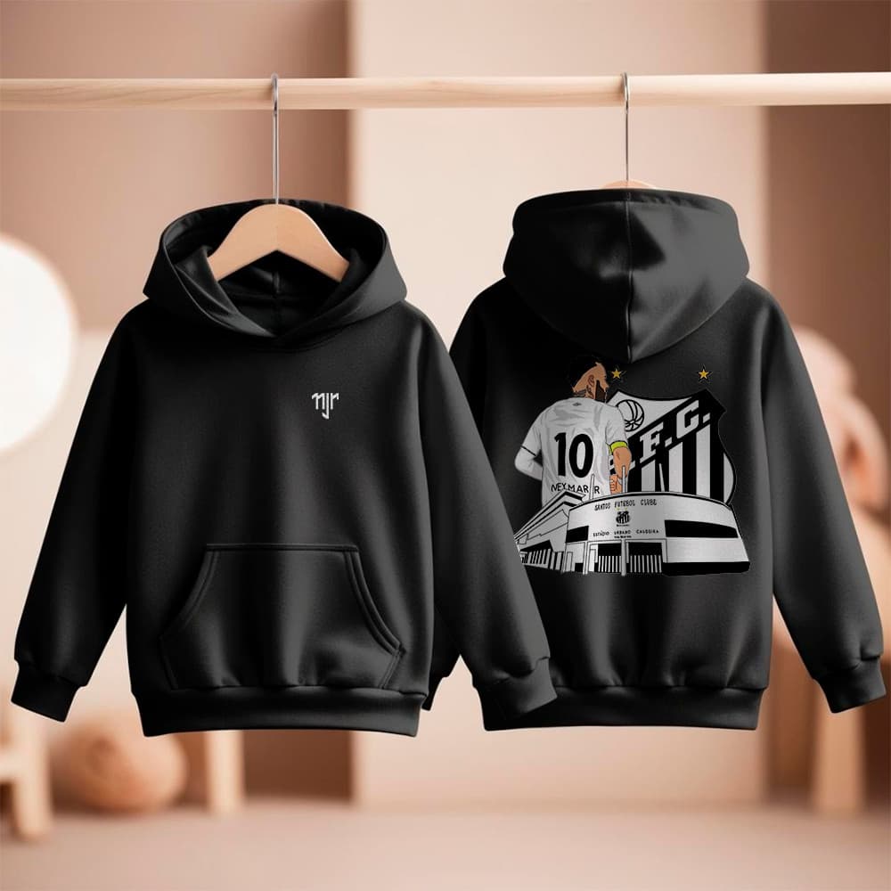 Blusa Moletom Infantil Neymar Junior NJR Futebol Menino