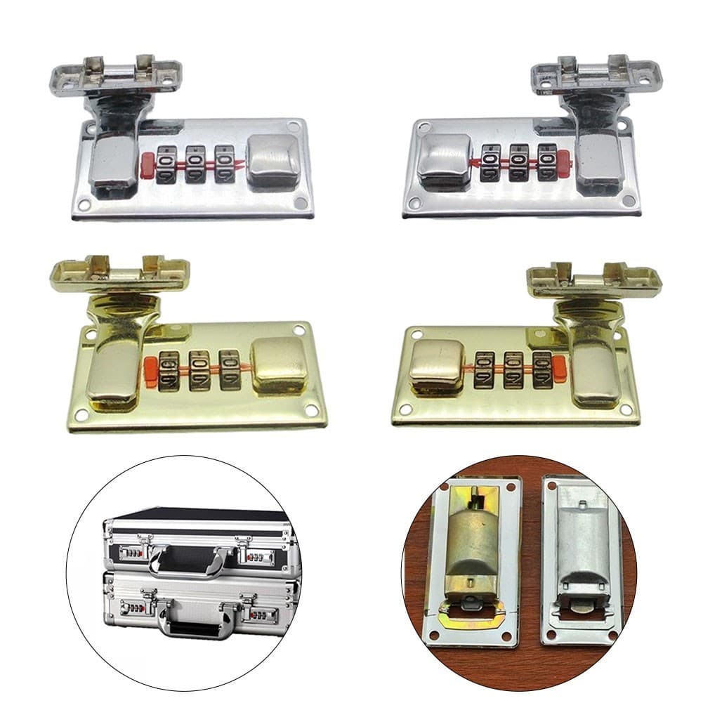ZBR 1Set 65 * 29mm Fechadura Combinada Caixa De Madeira Fixa Mala
