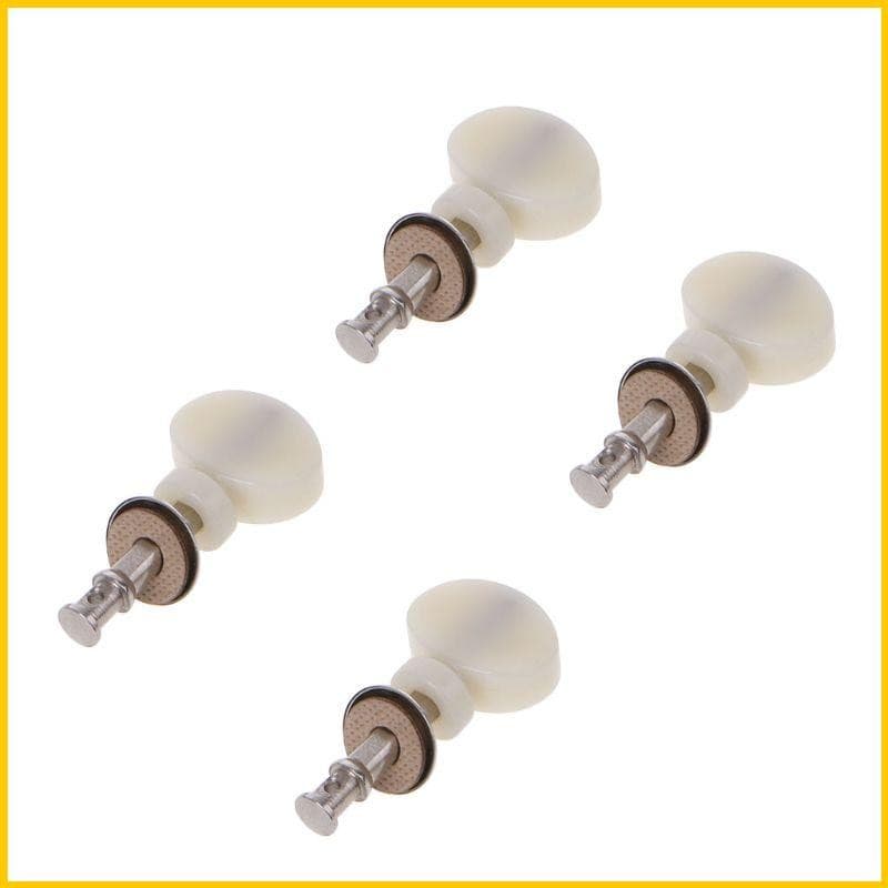 SUN Branco 4 Pcs Cordas Ukulele Tuning Pegs Pin Machines Tuners Fricção Ukelele