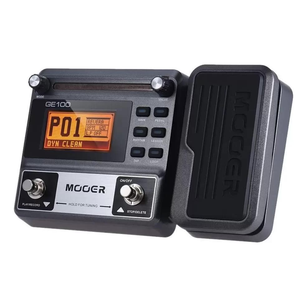 PEDALEIRA MULTI-EFEITOS P/ GUITARRA MOOER GE100 C/ FONTE