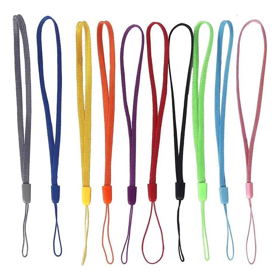 30 unid Cordões Corda Crachá Celular Pendrive 17cm Colorido Diversas Cores Atacado