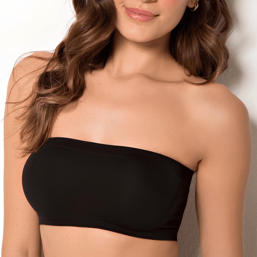 Top Faixa Cropped sem Bojo em Cotton Tomara Que Caia Sustentação Confortável para o Dia a Dia