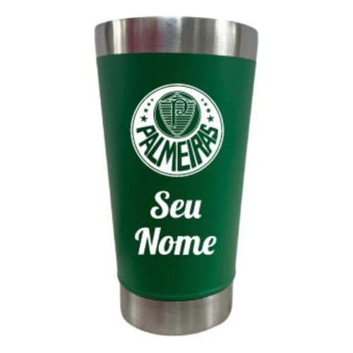 Copo Térmico Do Palmeiras C/ Tampa E Abridor 473ml Verão