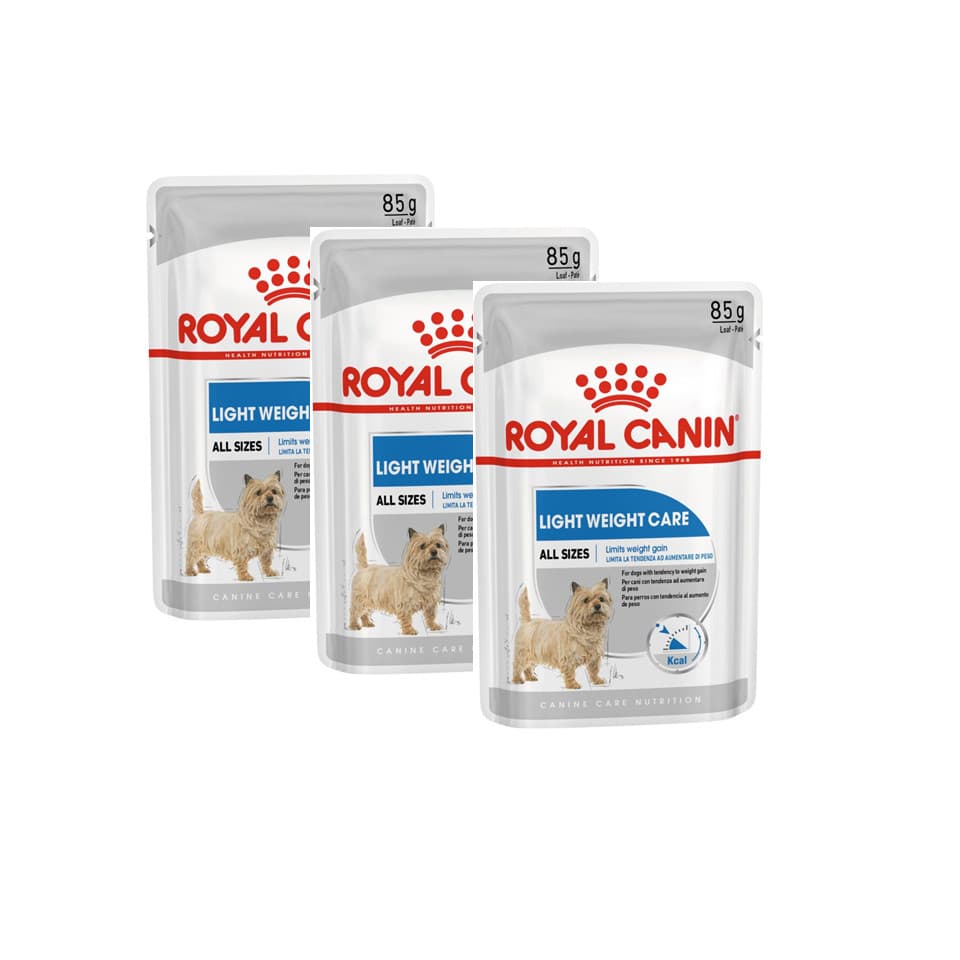 Kit 3 Unidades Royal Canin Ração Sachê Light Weight Care 85g