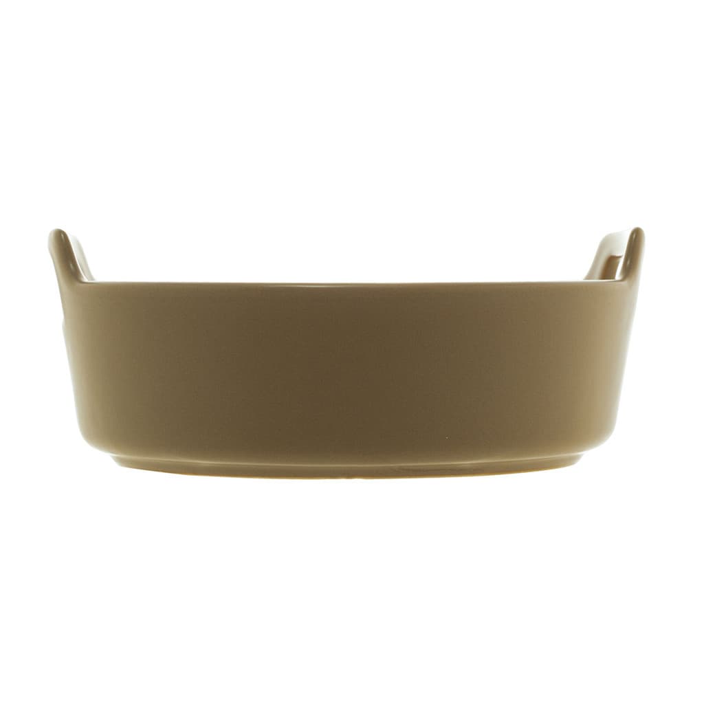 Travessa Redonda de Porcelana Nordica Cinza Matt 22 x 9cm