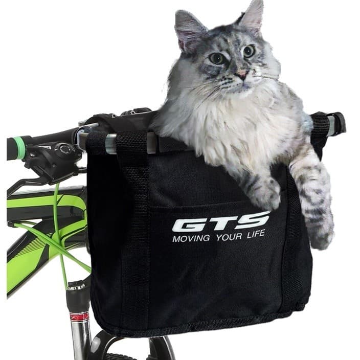 Cesta Dianteira Removível para Bicicleta Pet, Gato, Cachorro, Compras E Passeio Bike MTB