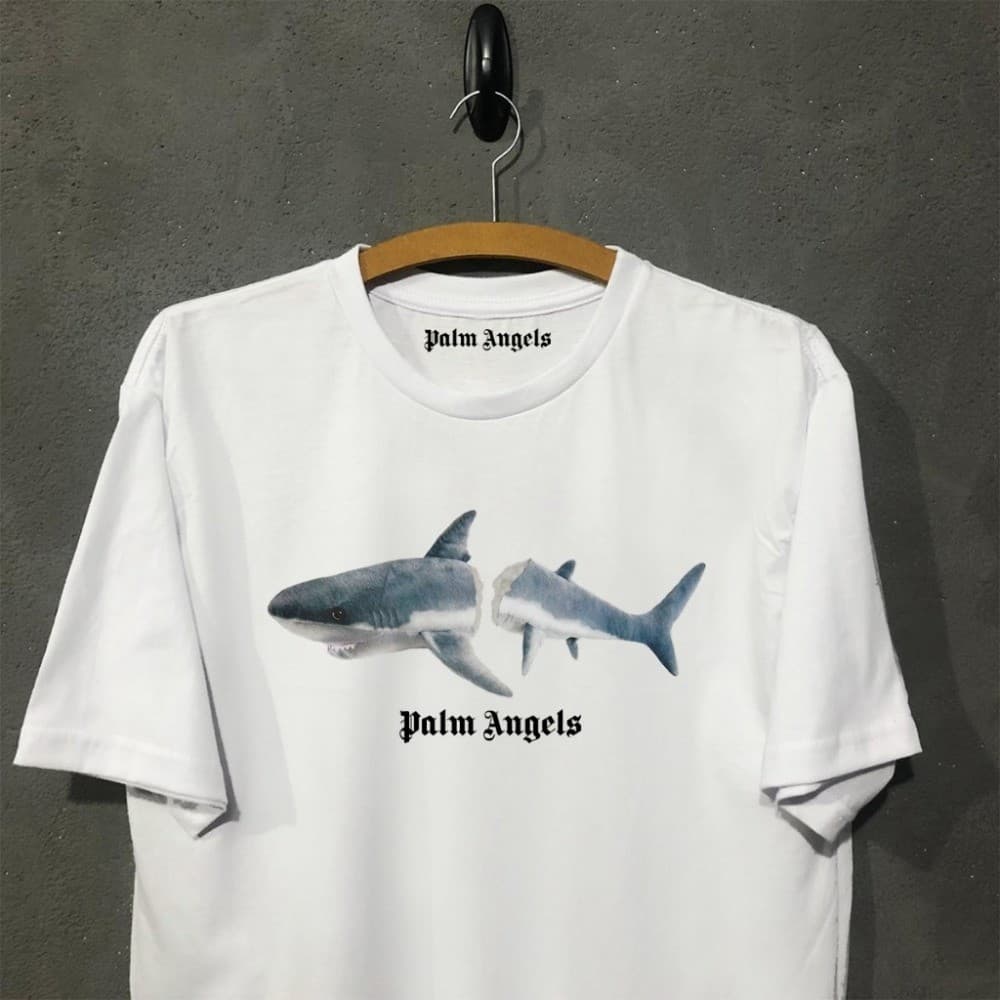 Camiseta Palm Angels Shark Oversized algodão