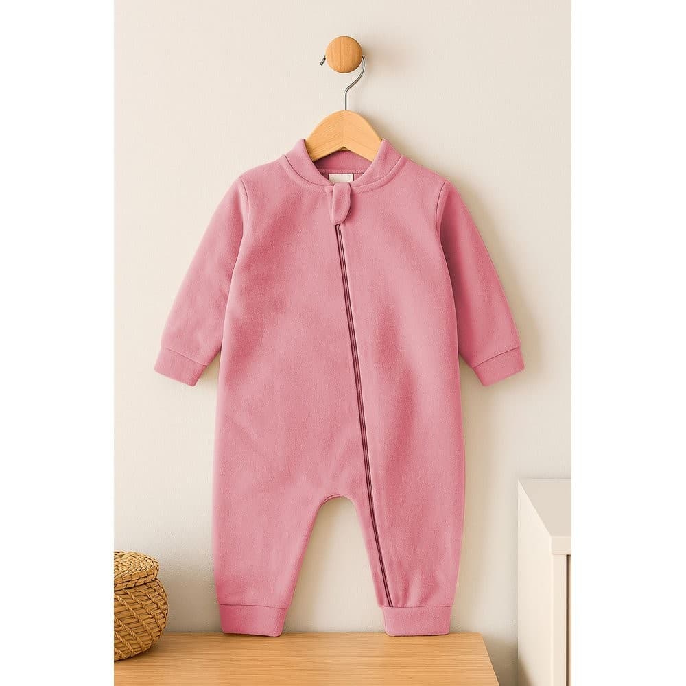 Macacão Rosa Bebê - Soft Liso - Bebê - Menina