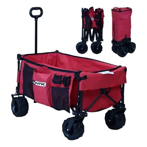 Carrinho De Carga Nautika Dobravel Doméstico 80kg Vermelho
