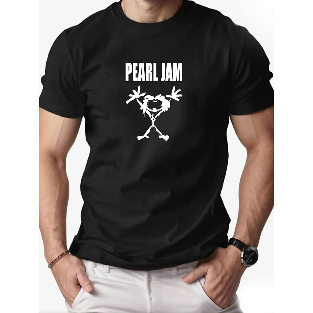 Camiseta Masculina Banda Pearl Jam 100% Algodão Premium Moda