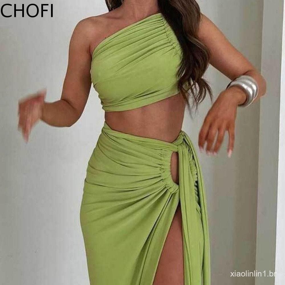 MOCHO Vestido Sem Costas Mangas , Vestidos Tanques Slim Fit Moda Oco Maxi Conjunto Festa Noturna