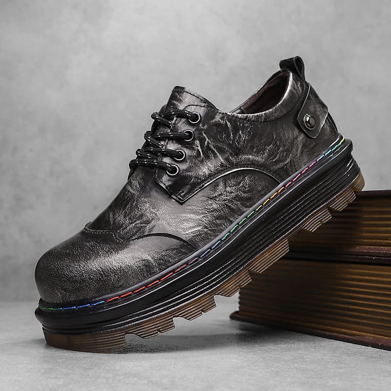 Novo estilo de couro genuíno sapatos casuais de couro masculino estilo britânico negócios Formal Wear High-End sola gros