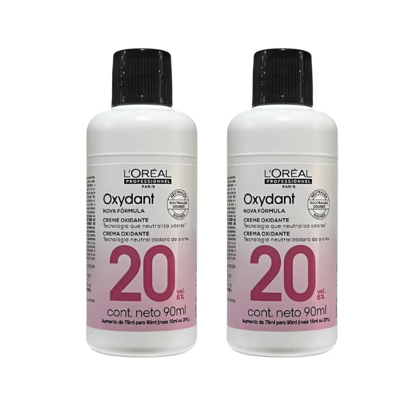 Kit 2 unid Agua Oxigenada Ox Loreal 20 Volumes 90ml