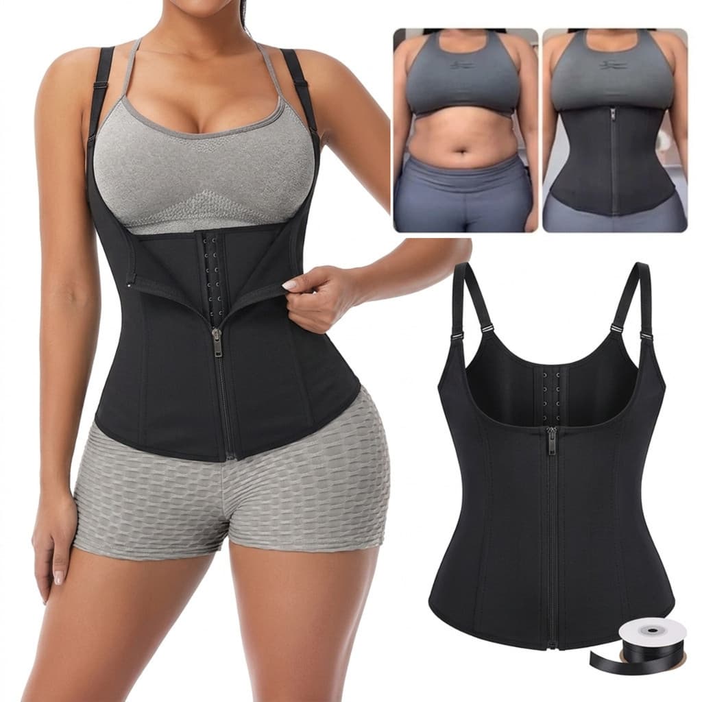 Cinta Modeladora Abdominal Com Alça Reduz Medida Define A Cintura Recupere Confiança Queima Gordura
