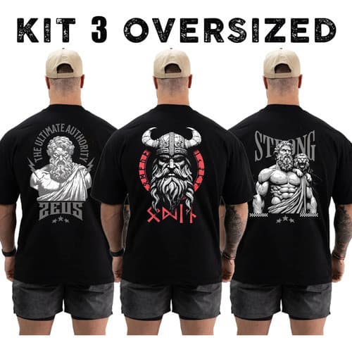 Kit 3 Camisetas Masculina Academia Lifestyle Fitness Musculação Confortável 100% Algodão