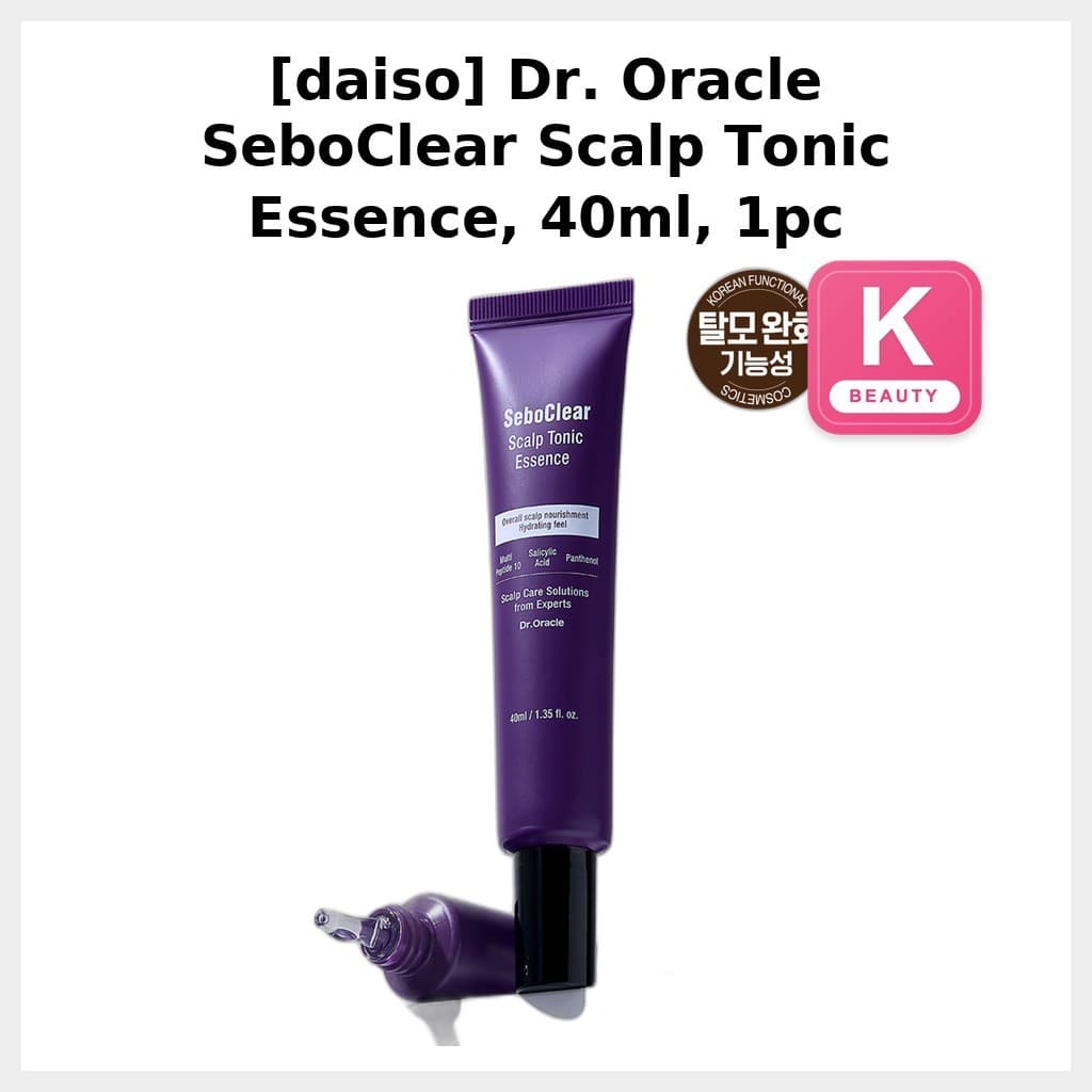 [daiso] Dr . Oracle SeboClear Scalp Tonic Essence , 40ml , 1 Unidade/Tônico Coreano Para Couro Cabeludo/Fórmula Leve Da