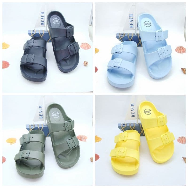 Moda verão JJ Jack chinelos masculinos sandálias de natação sapatos macios Boken uma palavra antiderrapante sola macia c