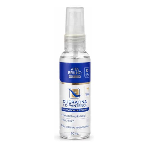 Óleo Capilar De Queratina Dpantenol Reparador De Pontas Sérum Profissional Ultra Concentrado 60ml