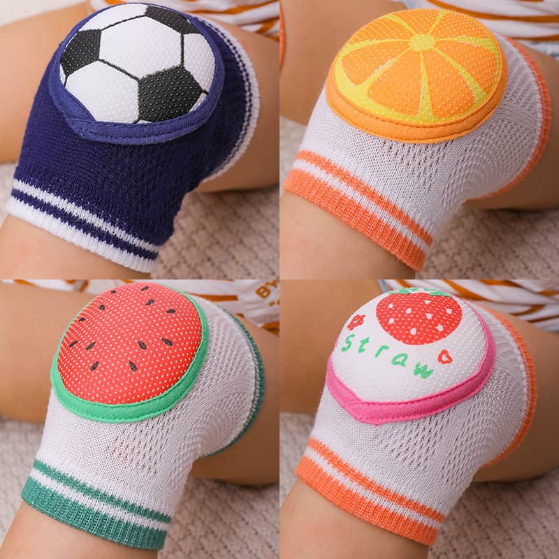 Joelheiras para bebês, resistentes a choques, verão, estilo fino, engatinhar, crianças, verão, aprender a andar, equipam