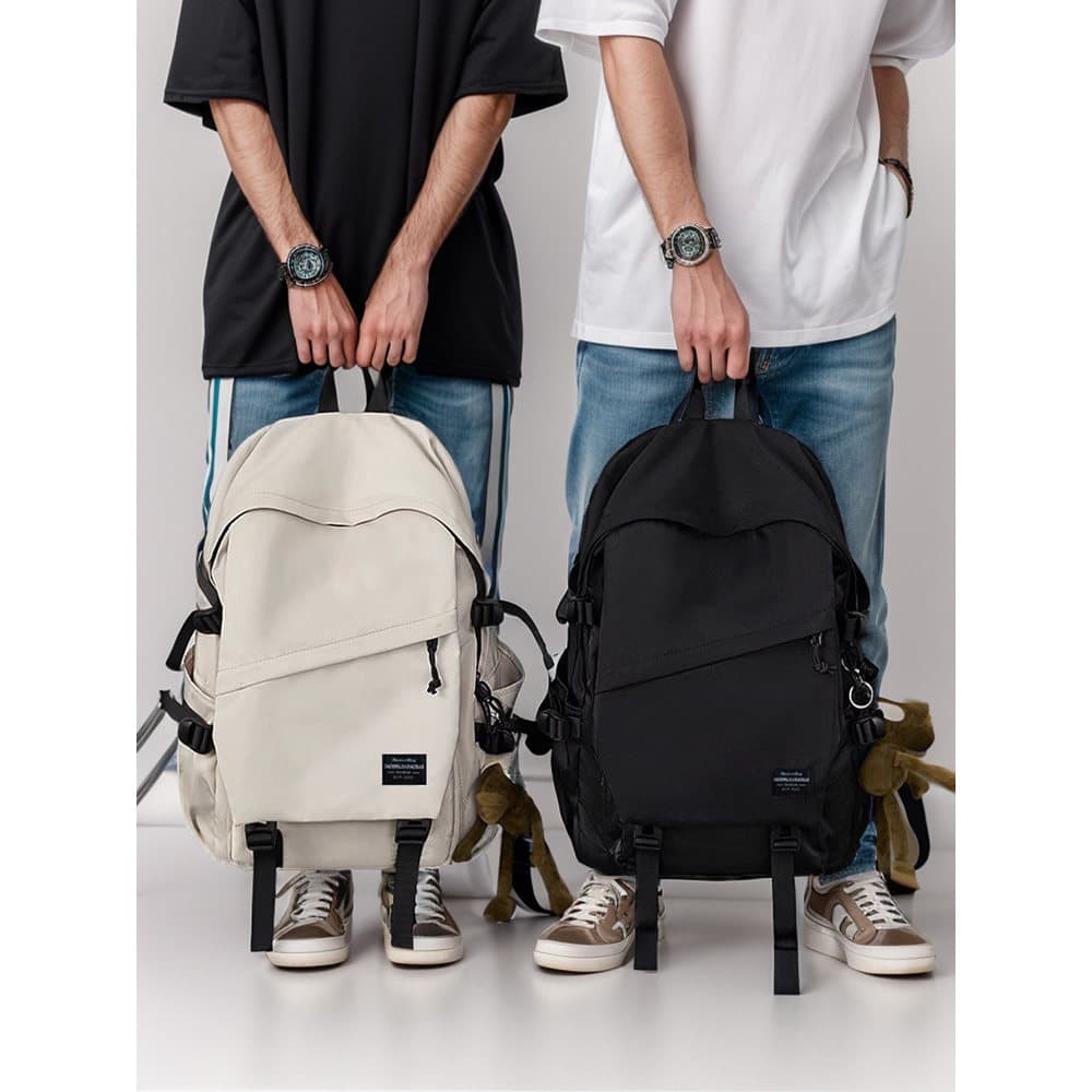 Mochila escolar estudante mochila de grande capacidade masculina simples All-Match computador saco de viagem júnior estu