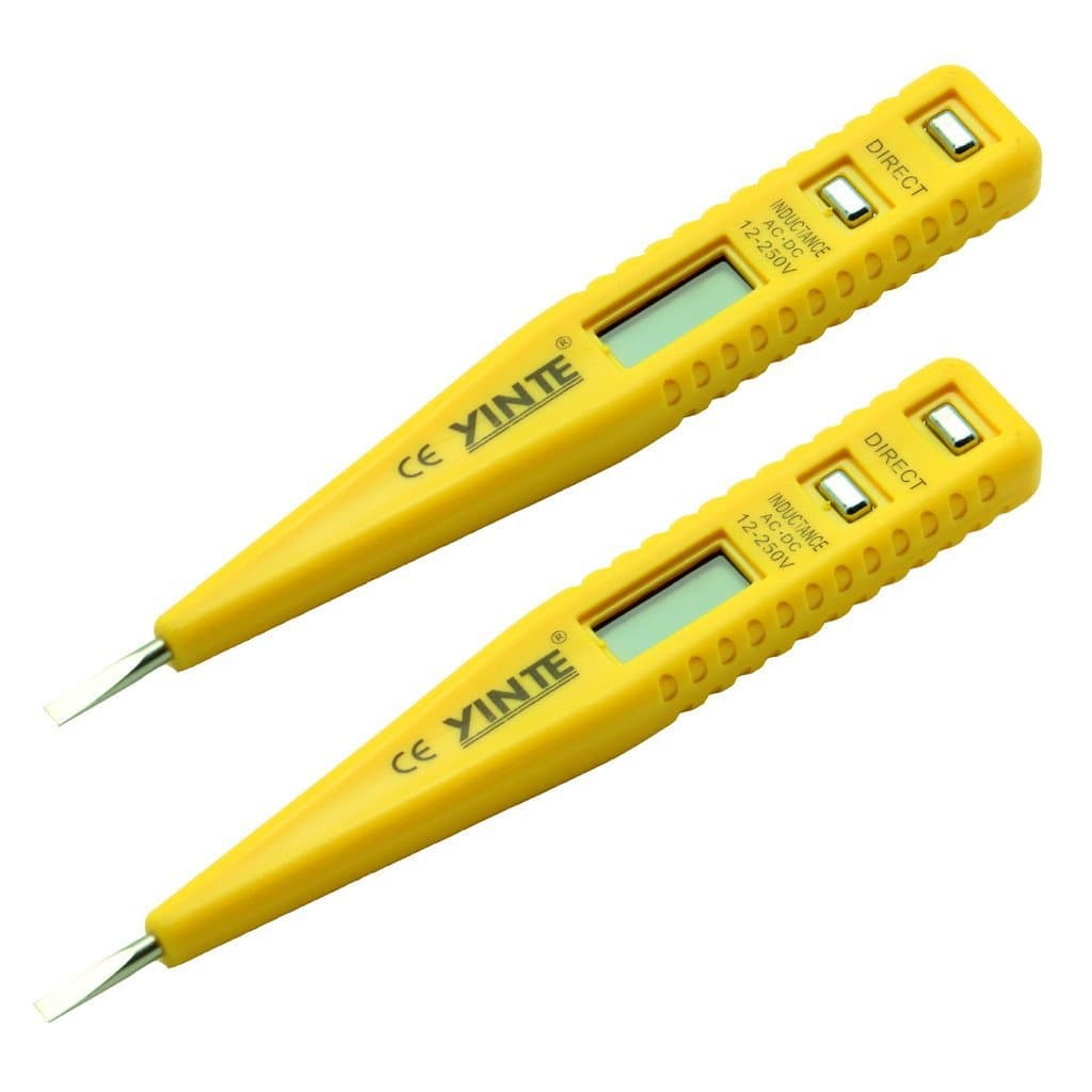 Caneta de Teste Elétrica YT-0501A para Construção Elétrica, Testes e Reparos, Sem Bateria, Multifuncional, Display Digit