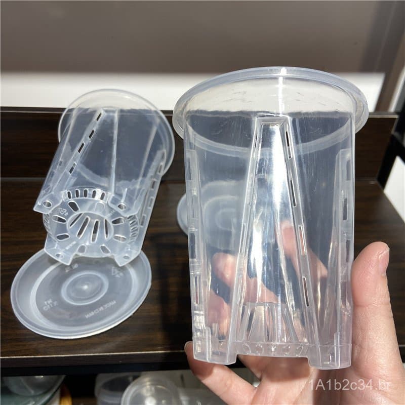 Vaso especial para orquídeas com colunas de ar para respirabilidade e controle de raízes, novo modelo da família das orq
