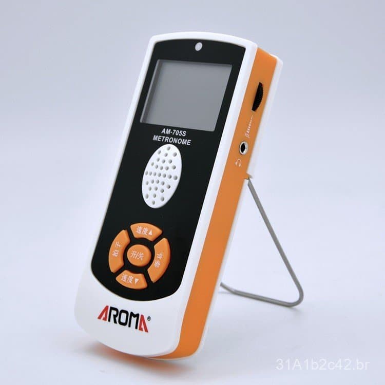 Metronomo Eletrônico AROMA AM-705 para Piano, Guitarra, Bateria, Metronomo Vocal Recarregável