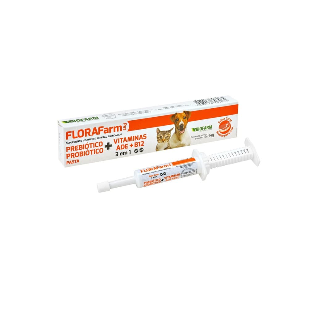 Florafarm Pet 14g Original Suplemento Nutricional para Cães e Gatos