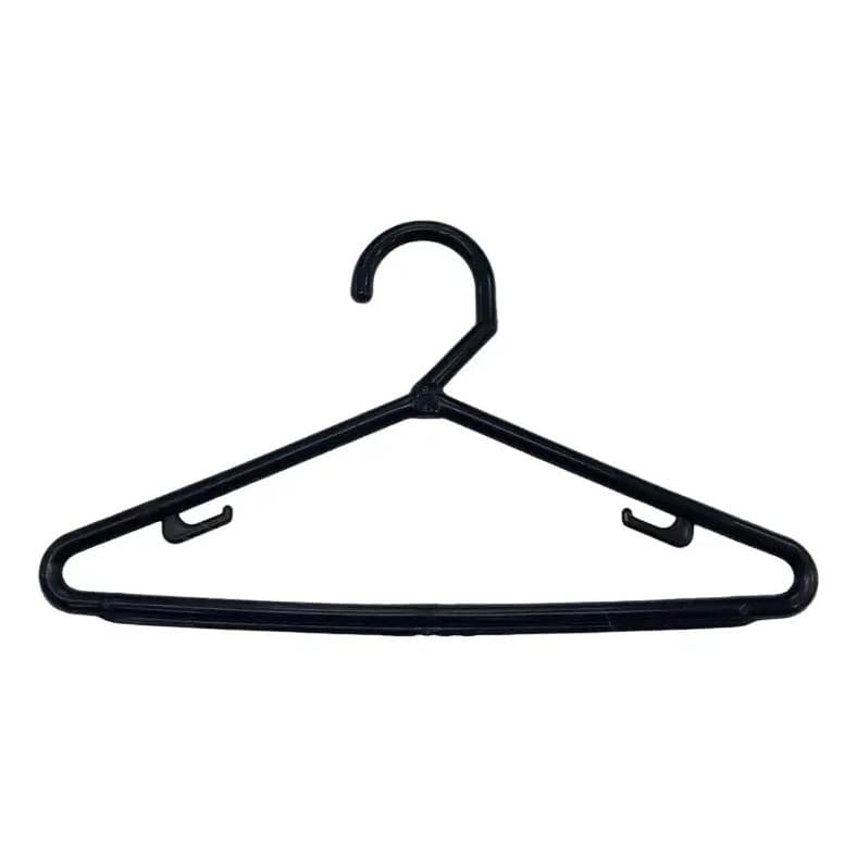 Cabide Tradicional Infantil Preto (kit Com 10 Unidades)