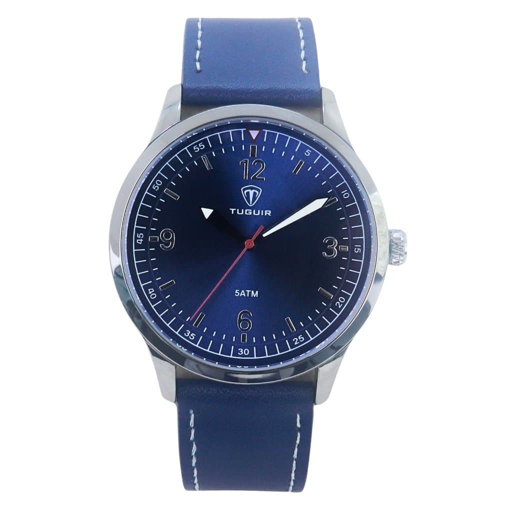 Relógio, Masculino Tuguir, Analógico, TG221, Azul e Prata, 5ATM, VINTAGE, LUXUOSO, CHARMOSO, FASHION