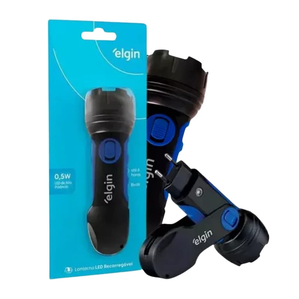 Lanterna Pequena Recarregável Led 0,5w 500mah Elgin [F108]