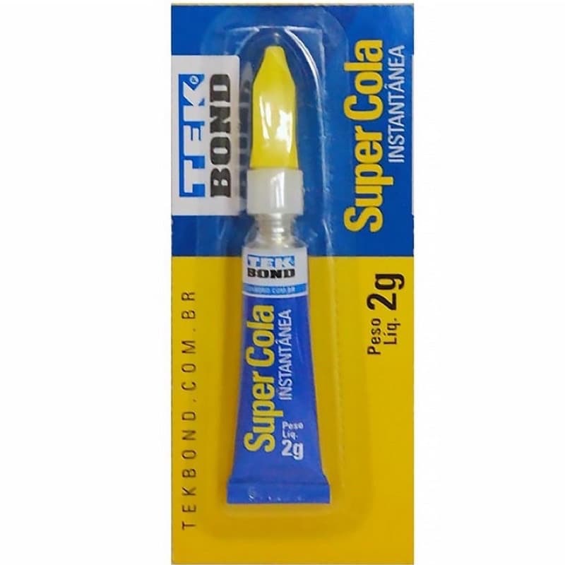 Super Cola Instantânea 2g Tekbond Excelente Resistência Eficaz Uso Geral Secagem Rápida SB