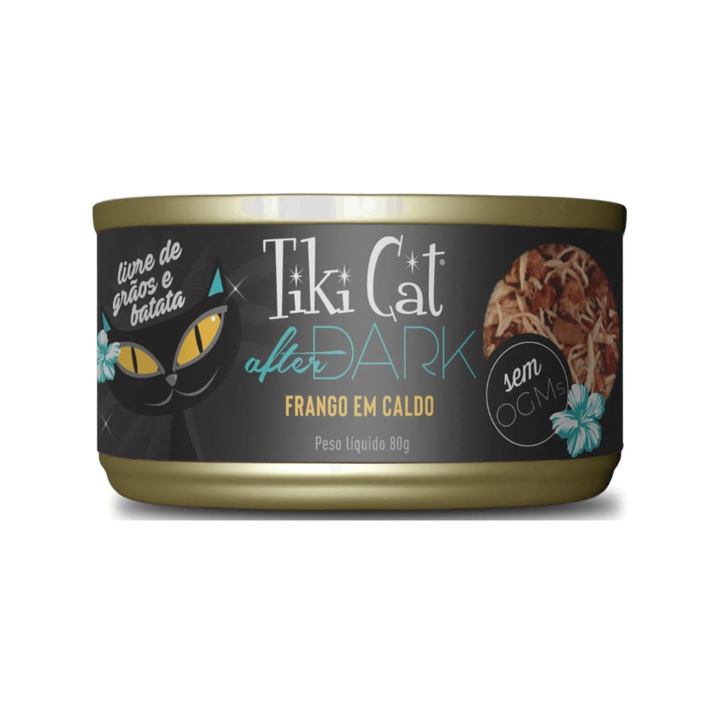 Tiki Cat After Dark Alimento Úmido Sabor Frango em Caldo 80g