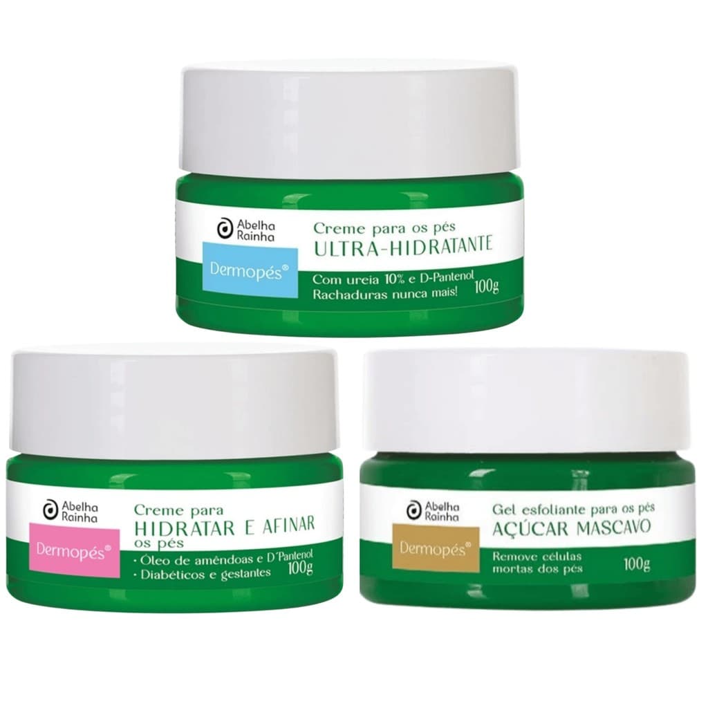 Creme Dermopés Ultra Hidratante, Hidrata e Afina, Esfoliante 100g - Abelha Rainha