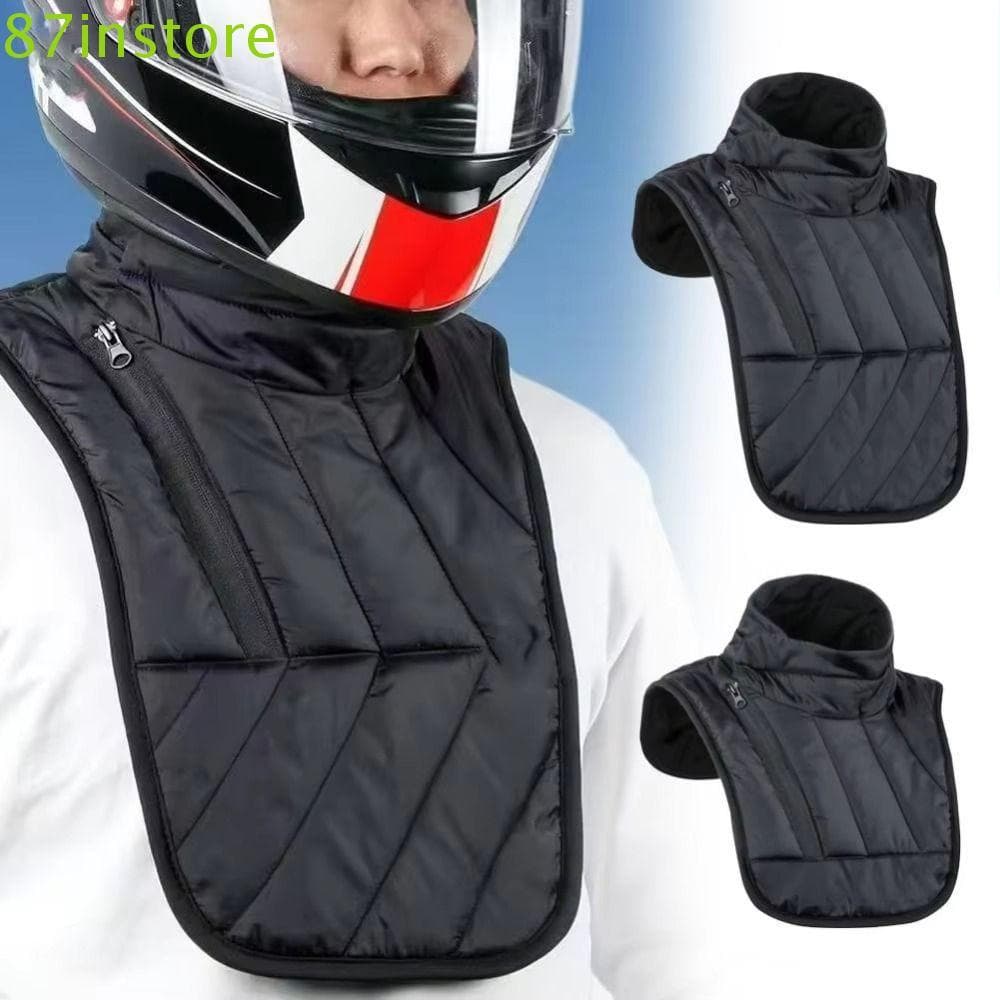 INSTORE1 Colete De Ombro No Peito , Aquecedor De Pescoço Para Motocicleta De Inverno Curto/Longo Ajustável , Protetor De