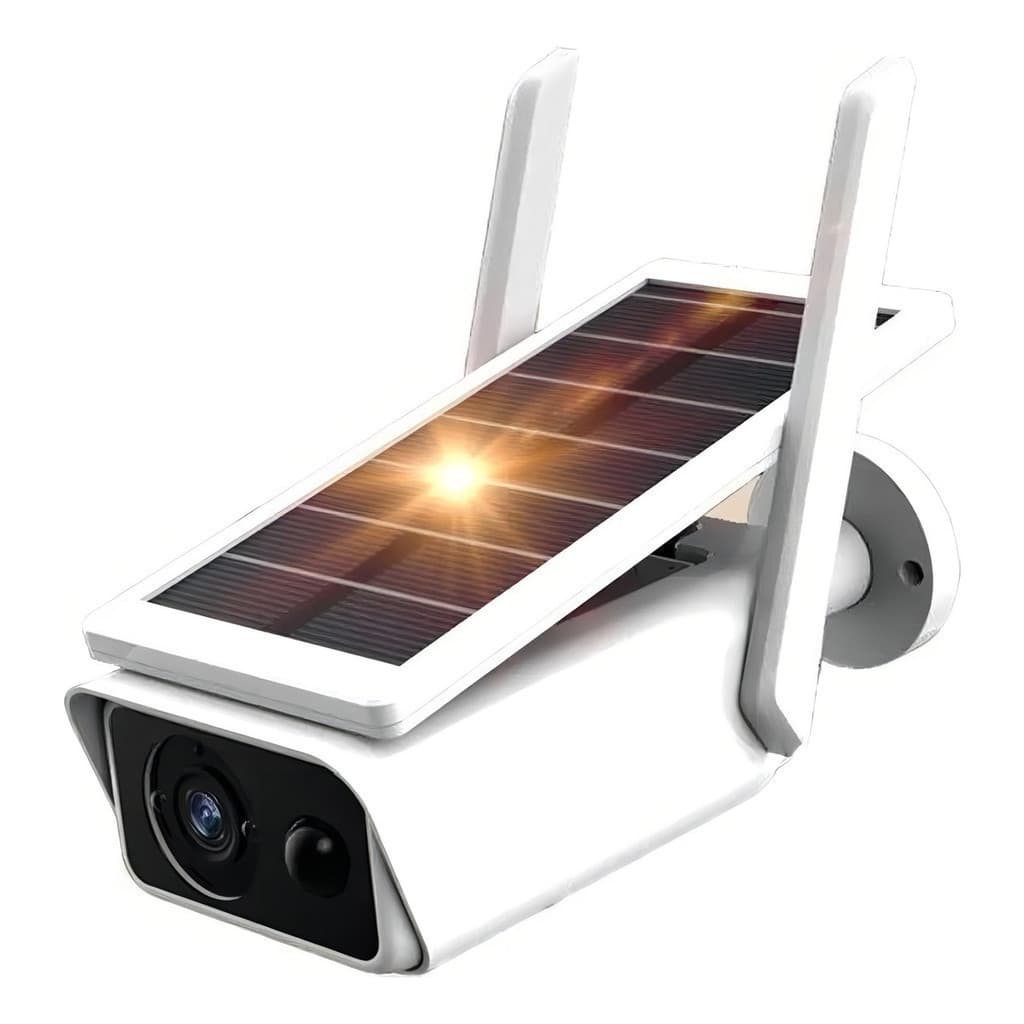 Câmera de Segurança Solar Wi-Fi 4MP Recarregável com Painel Solar + Proteção IP66
