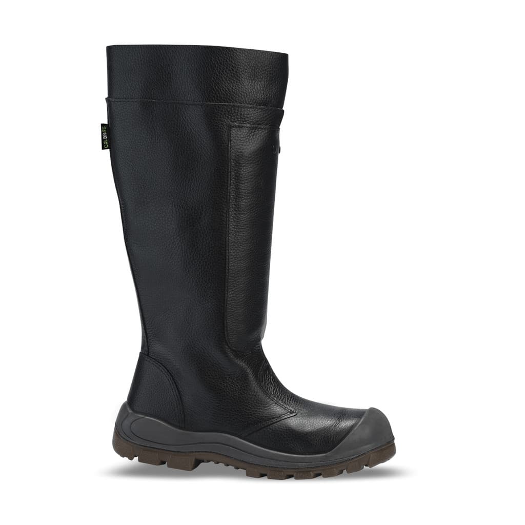 Bota Florestal Antiperfurante CBCMFLPNC 4452 Biqueira de Aço Sobreposta Solado P.U. + Borracha Nitrilica Preta Calbras