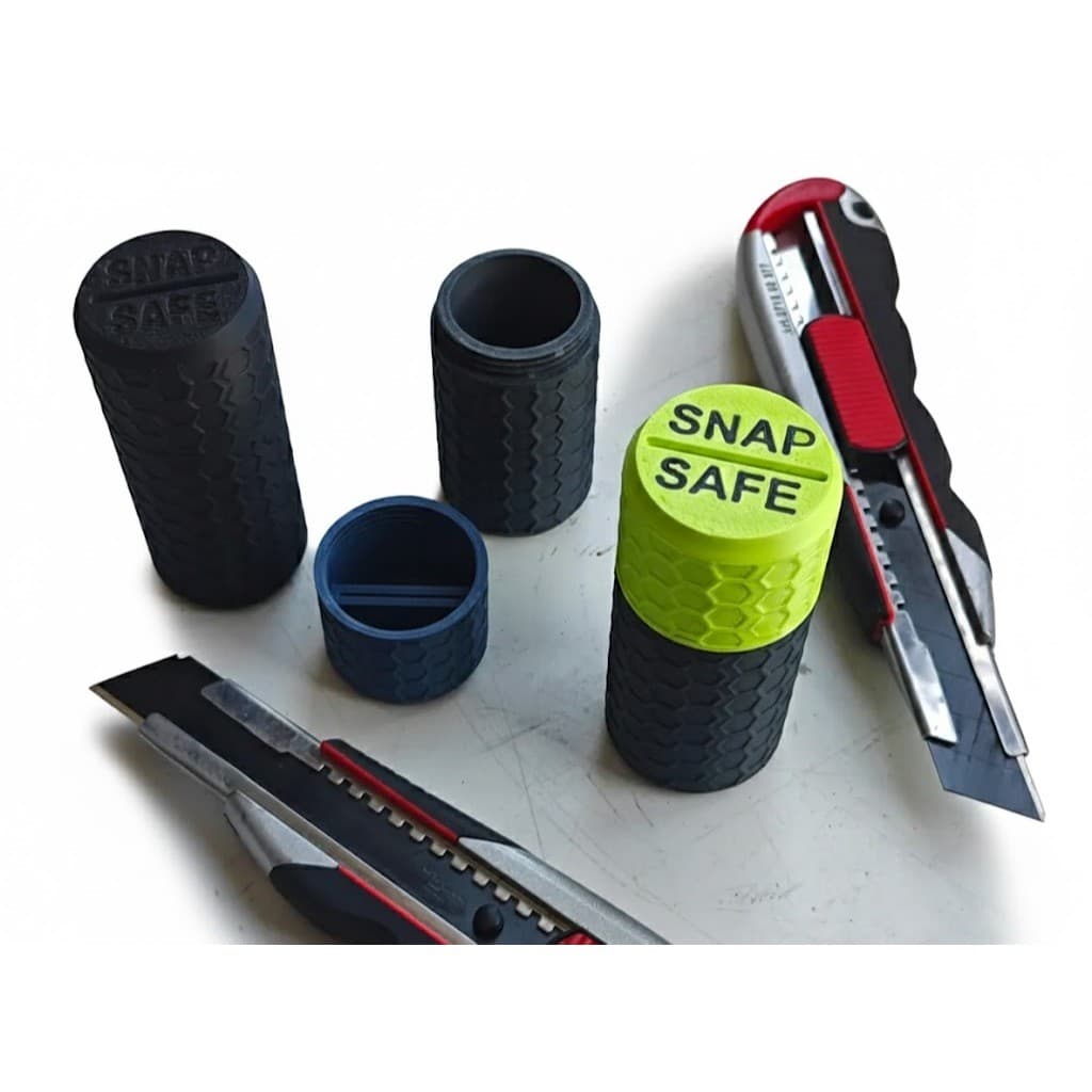 Descartador de Lâminas Estilete Snap Safe Coletor de Resíduos Resistente