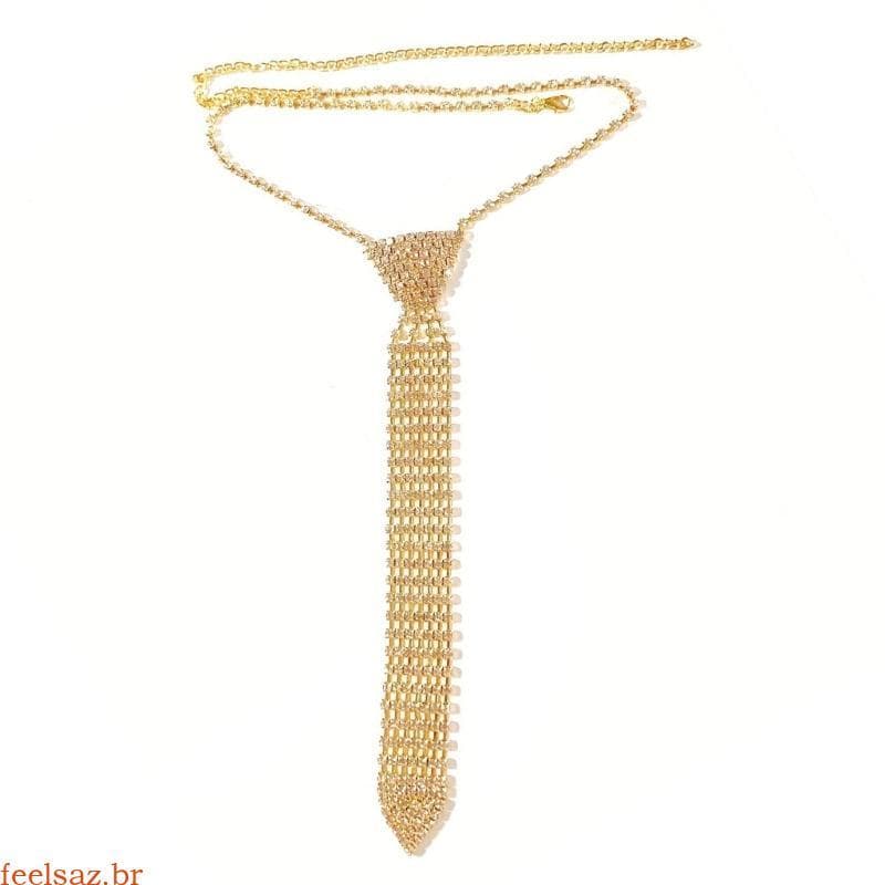 feelsaz Camadas Exclusivos Strass Gravata Colar Uniforme Terno