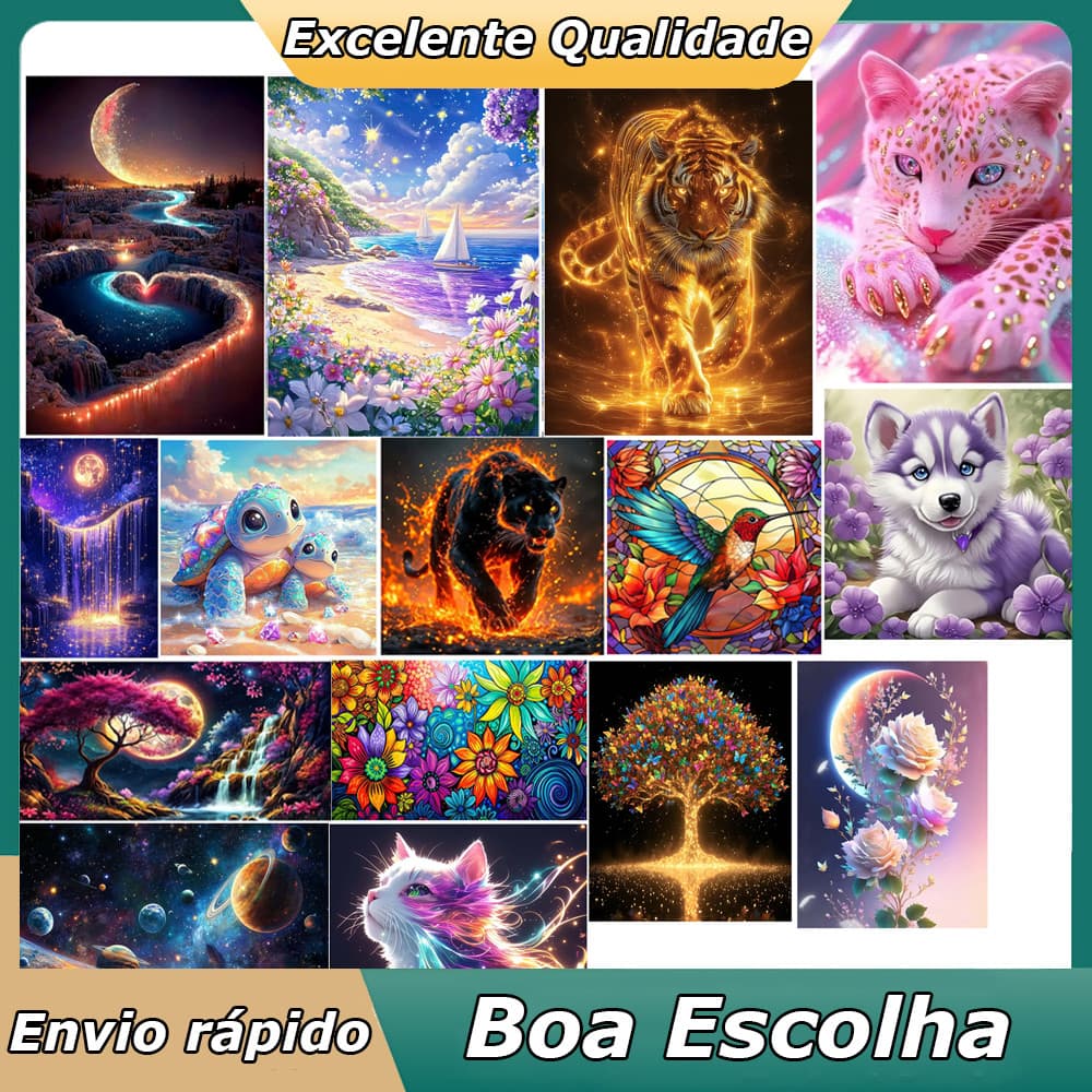Kit de pintura diamante quadrado 5D, adequado para iniciantes adultos, tamanho 70x40cm 30x30cm 40x30cm