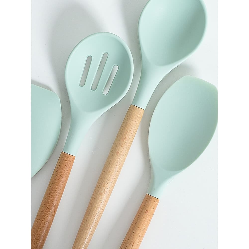 Clang nórdico espátula de Silicone de grau alimentício antiaderente pote de suplemento alimentar espátula especial peque