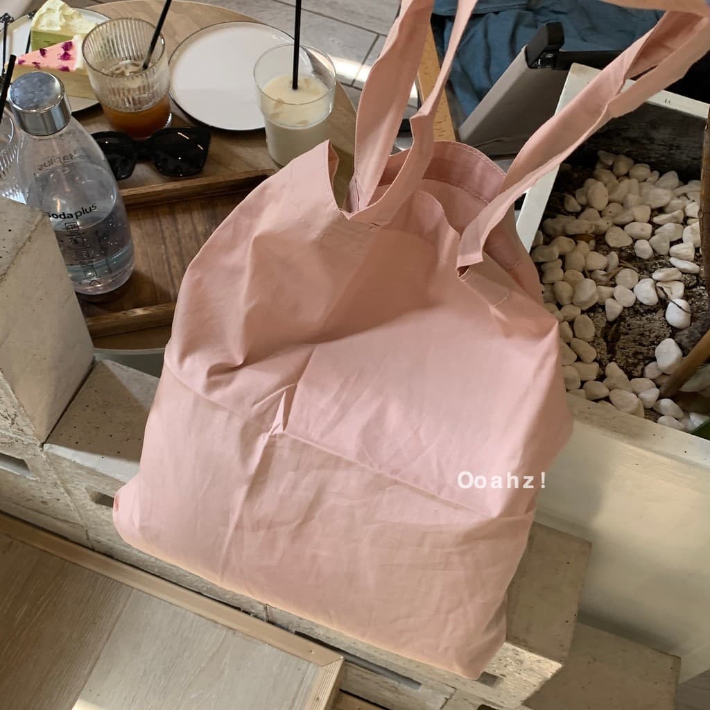 "Cinnamon Powder" ooahz Verão Coreano Drape Bolsa de Ombro Francês ins Estilo Fino Bolsa de Pano Em Branco Bolsa de Lona