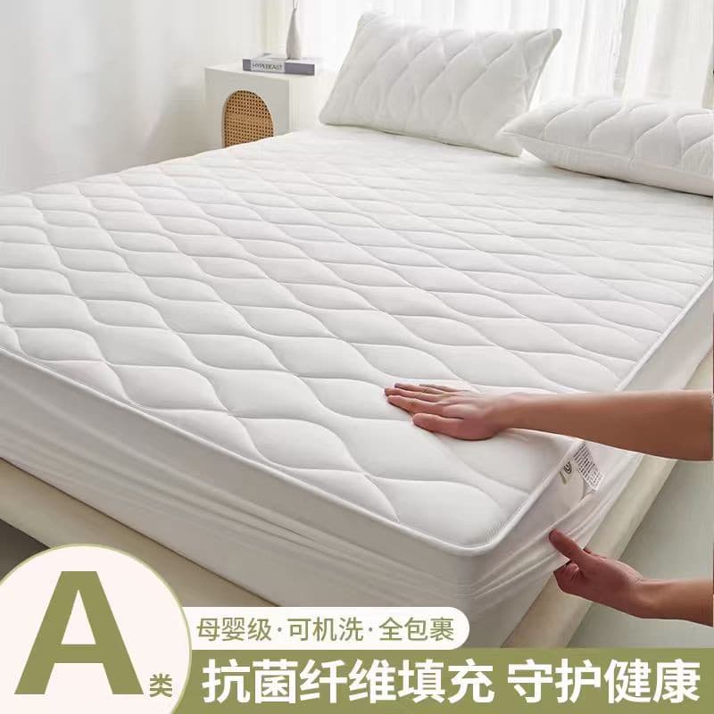 Lençol acolchoado antibacteriano classe A peça única 2025 novo estilo colcha Anti-poeira Tatami colchão Simmons capa pro