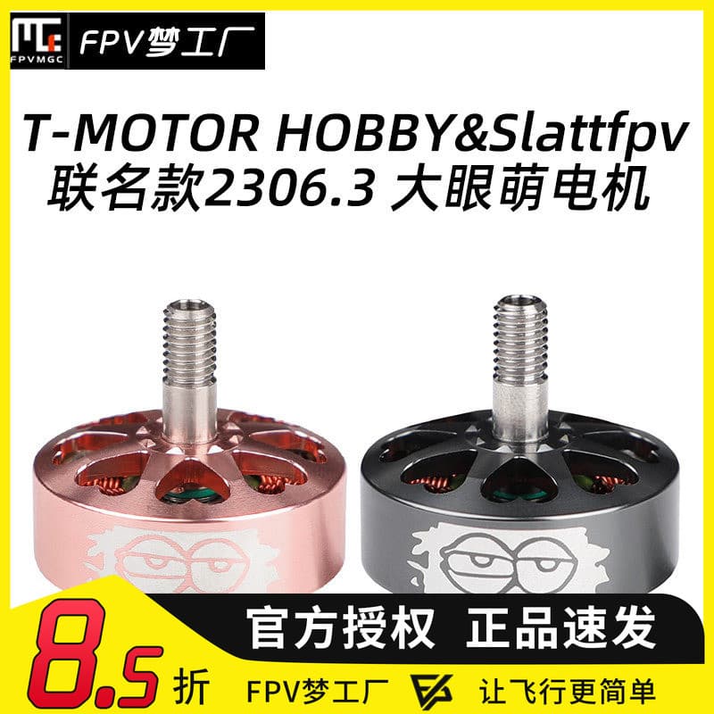 TMOTOR HOBBY Slattfpv 2306.3 Co-Branded 1700KV 2500KV Olho Grande Bonito Elétrico