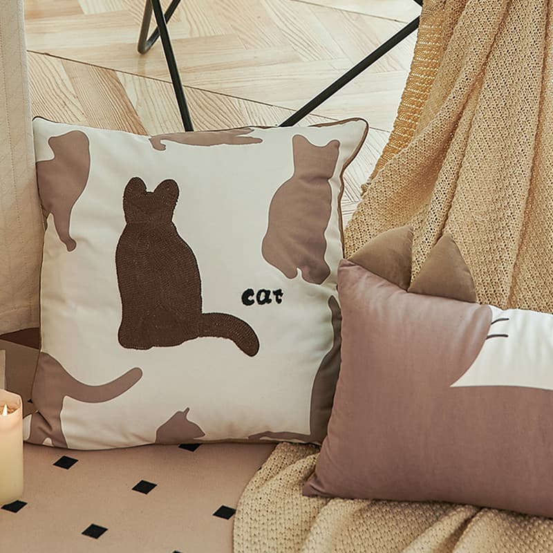 Junmao travesseiro ins estilo sala de estar sofá fronha sem núcleo quadrado travesseiro quarto cama travesseiro capa de